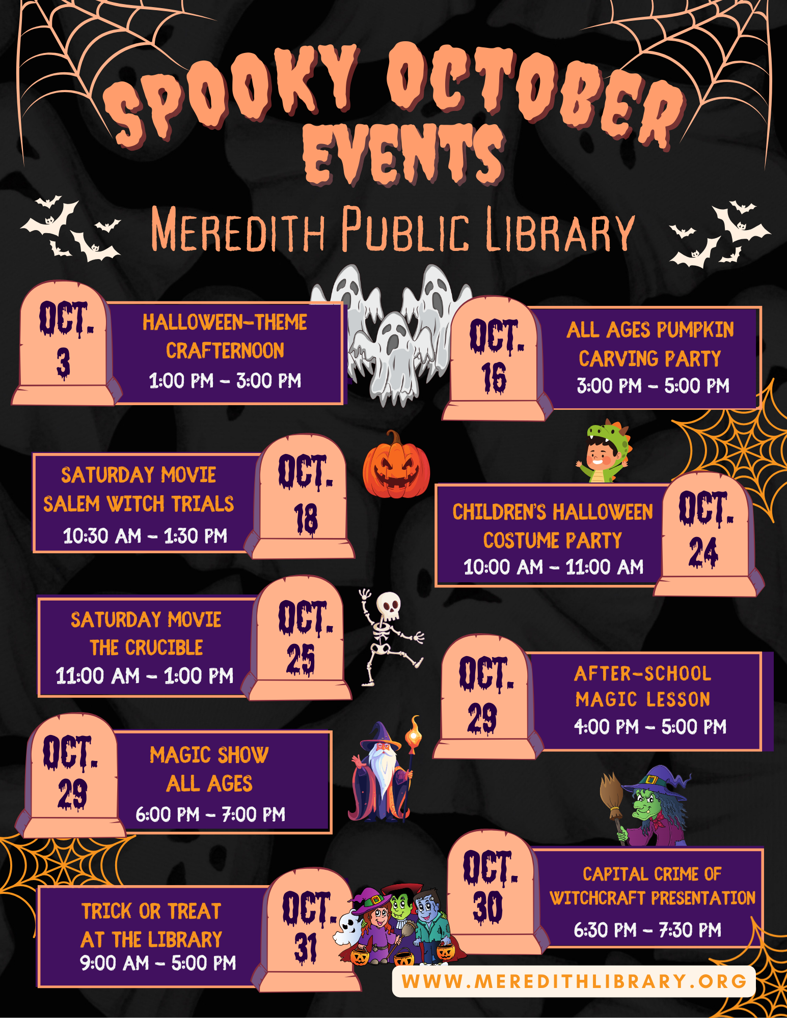 Spooky October Events