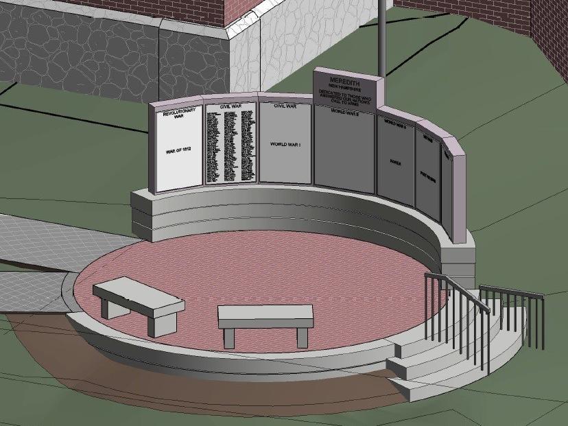 3D Image of Meredith Veterans Memorial